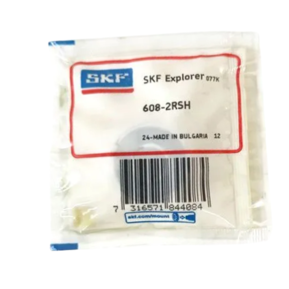 SKF Deep groove ball bearing with seals Model: 608-2RSH Made in Bulgaria