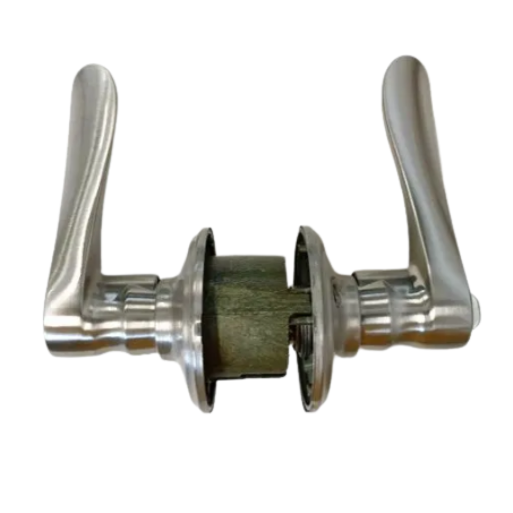 Schlage Lever Type Door Knob with Keys – Satin Nickel Model: F51 CHP 619 Made in Mexico