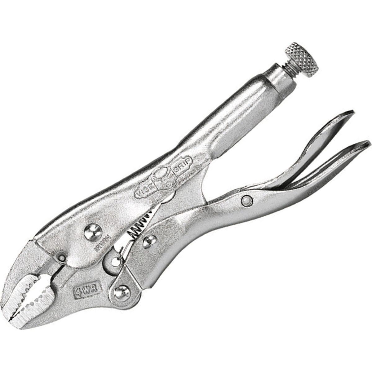 Irwin Vise-Grip 4" Curved Jaw Locking Pliers with Wire Cutter 4WR