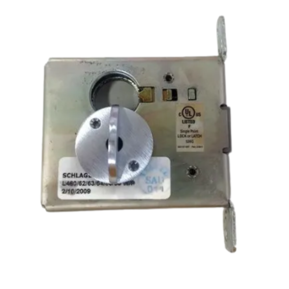 Schlage Cylinder x Thumbturn Mortise Deadbolt Lock – Satin Chrome L460L 626 Made in Mexico