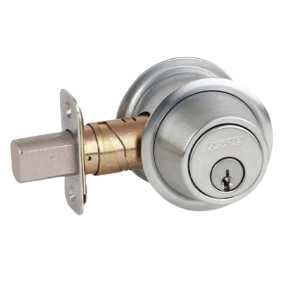 Schlage Double Cylinder Commercial Grade Deadbolt – Satin Chrome Model:  B562P 626 Made in Mexico