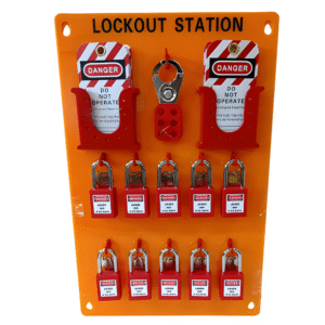 32pc. Heavy Duty Security Safety Lockout Tagout Station