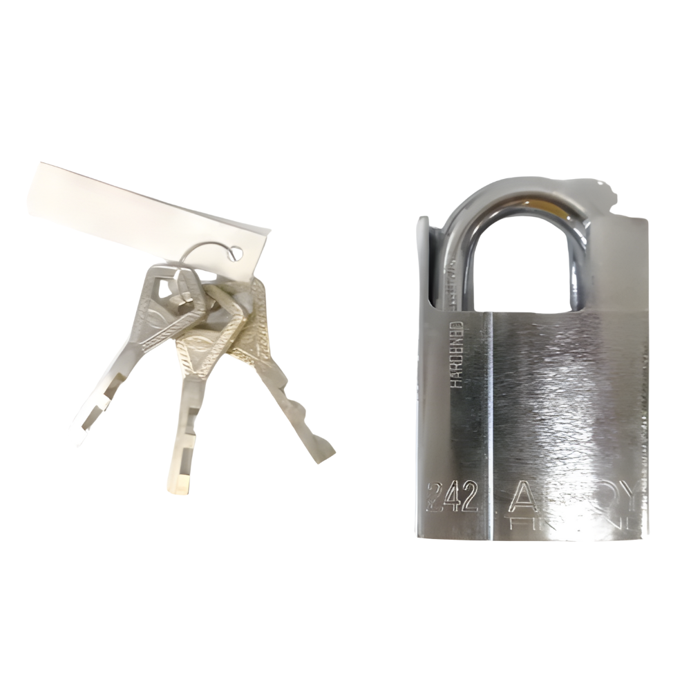 Abloy Classic Chrome Plated Padlock PL242 Made in Finland - Image 2