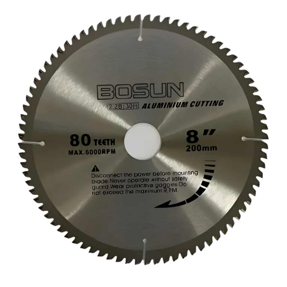Bosun T.C.T. Circular Saw Blade 8 Inches 80 Teeth for Aluminum