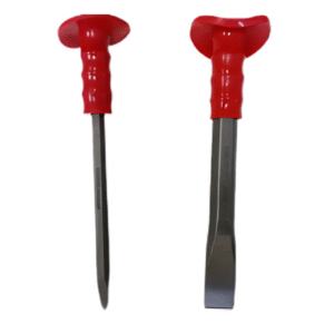 Drexel Flat (25x300mm) & Pointed (13x300mm) Cold Chisel with Plastic Hand Guard
