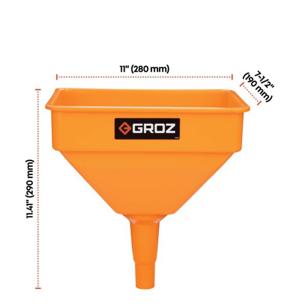 Groz Oil Fuel Funnel 4.7L 3