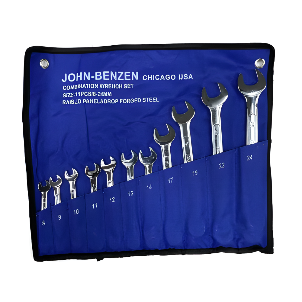 John Benzen 11 pc. 8 to 24mm Combination Wrench Set