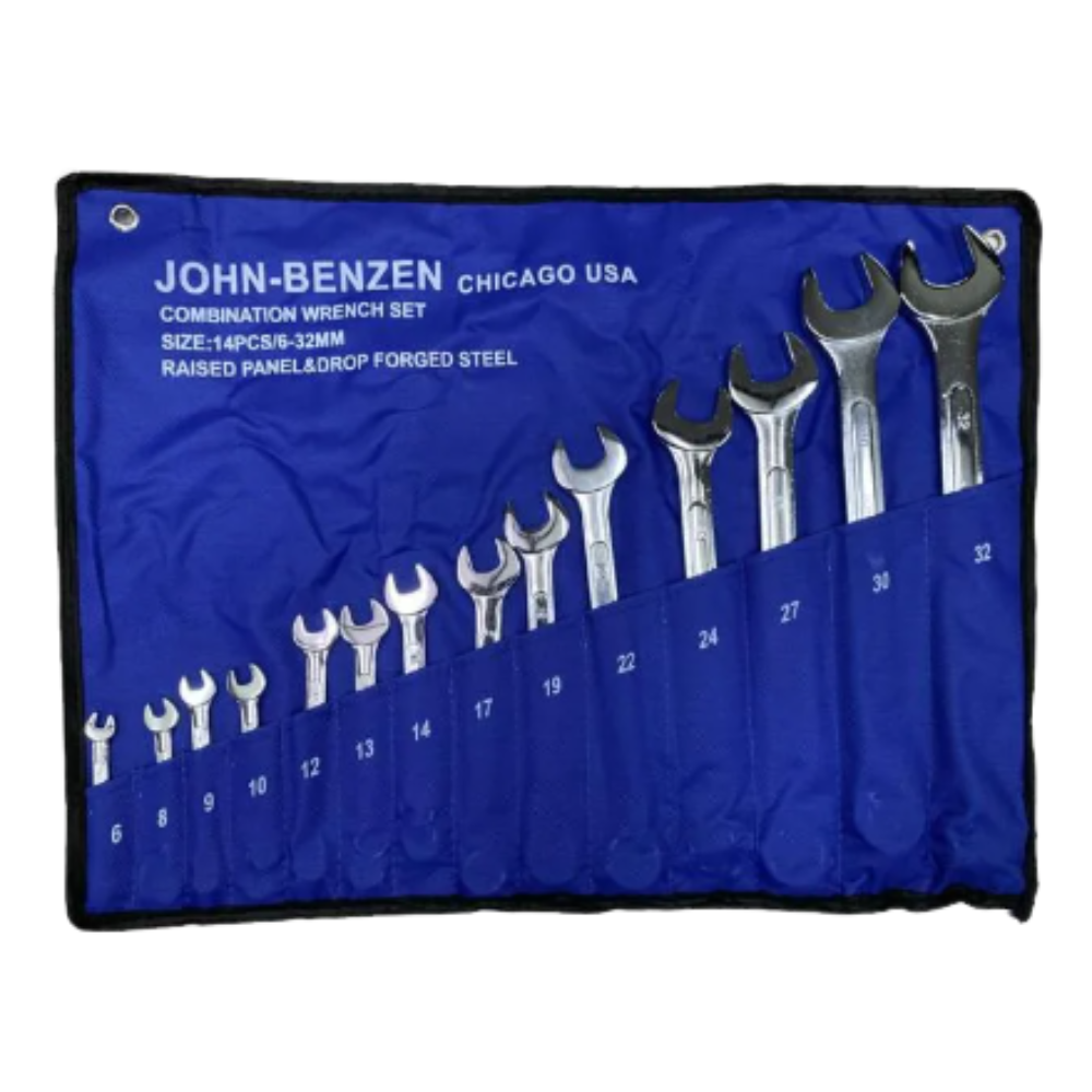John Benzen 14 pc. 6 to 32mm Combination Wrench Set
