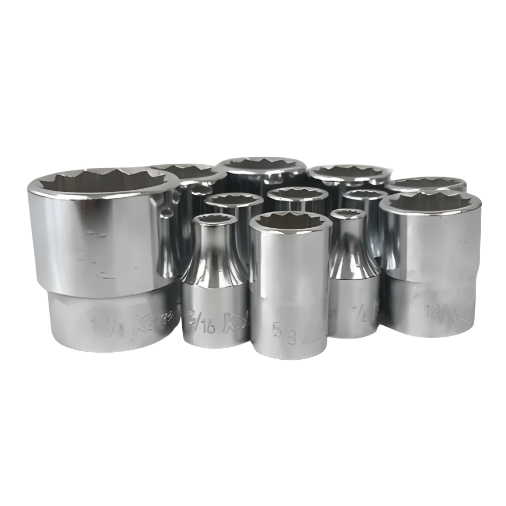 Koken 1/2" Dr. 12pts Socket Wrench Inches Size 1/4" to 1-1/4"