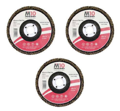M10 Flap Disc red 3pcs