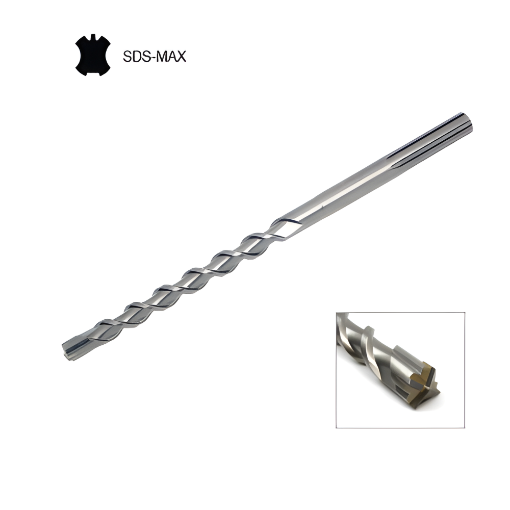M10 SDS MAX Heavy Duty Carbide Drill Bit for Concrete (Cross Head)