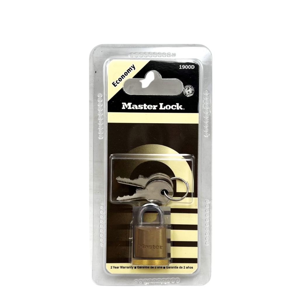 Master Lock Hardened Solid Brass Padlock 19mm 1900D