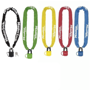 Master Lock Bicycle Chain with 40mm Laminated Steel Padlock (Assorted Colors) 8390DPRO