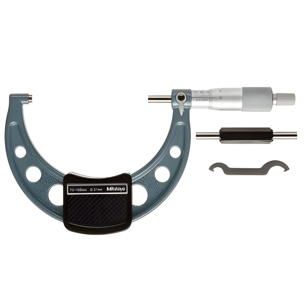 Authentic Mitutoyo Outside Micrometer 75 to 100mm Model: 103-140-10