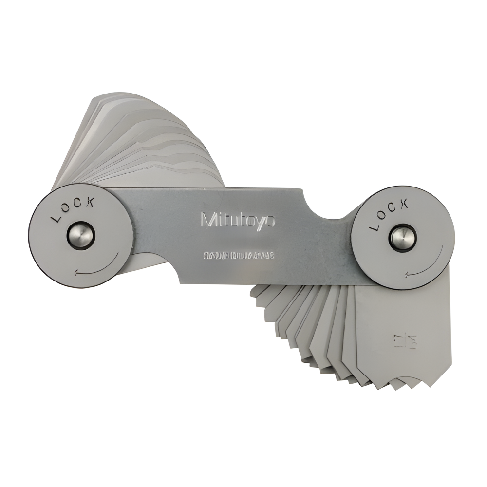 Mitutoyo Radius Gage 1/32 - 1/4" 15 pairs Model: 186-101 Made in Japan