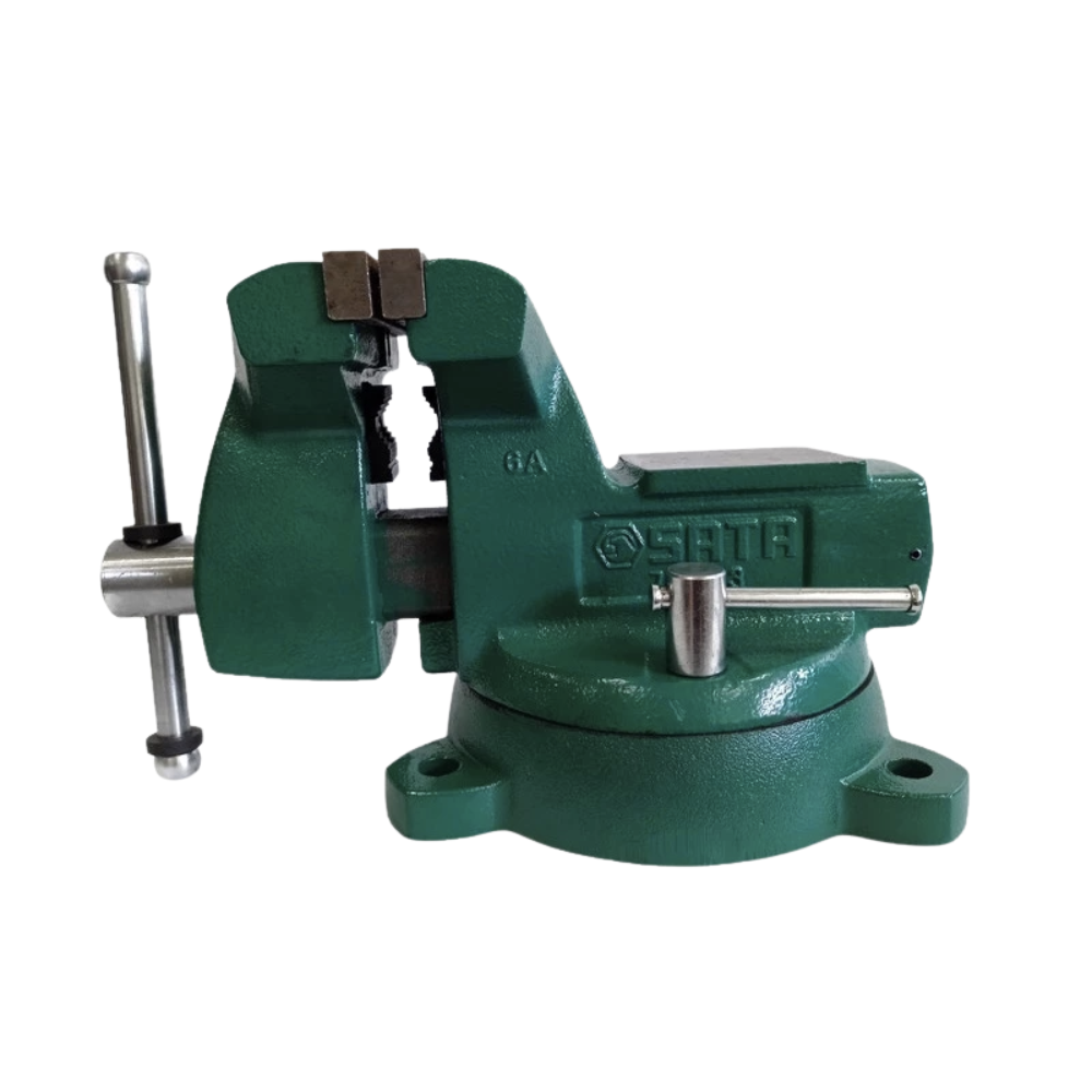 Sata by Nicholson Heavy Duty Steel Swivel Bench Vise 6"