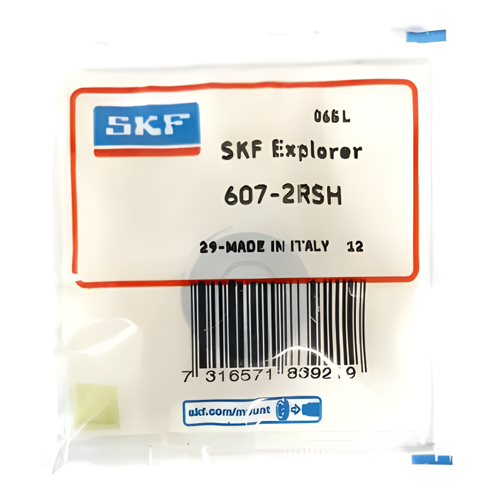 SKF Deep groove ball bearing with seals Model: 607-2RSH Made in Italy