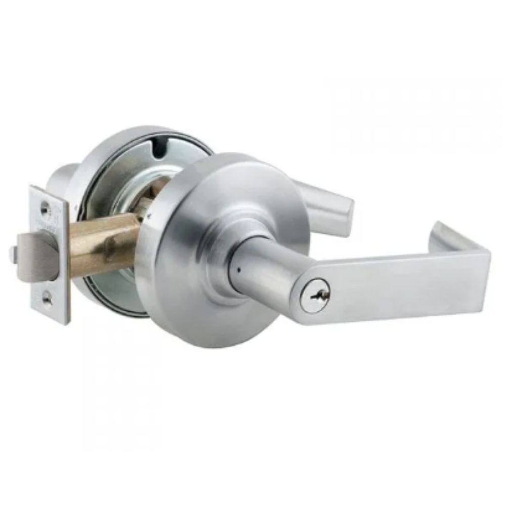 Schlage Extra Heavy Duty Industrial Entrance Lever Lock with Keys – Satin Chrome Model: ND53PD EV RHO 626