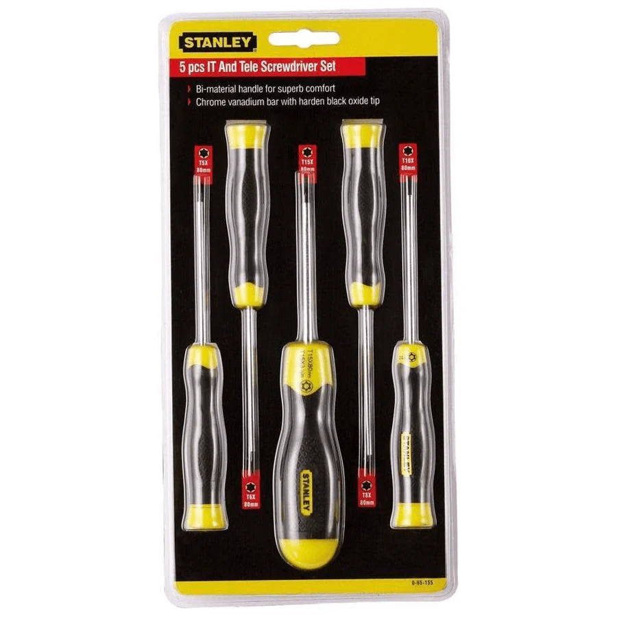Stanley 5pcs Torx Screwdriver 65 155