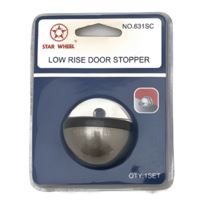 Star Wheel Low Rise Door Stopper (Silver)