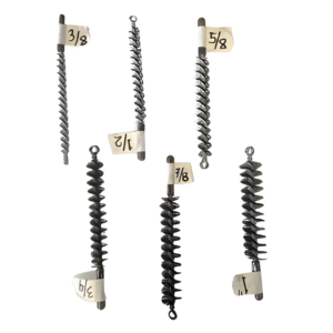 Steel Spiral Cleaning Brush Metal Handle 1/4" NPT