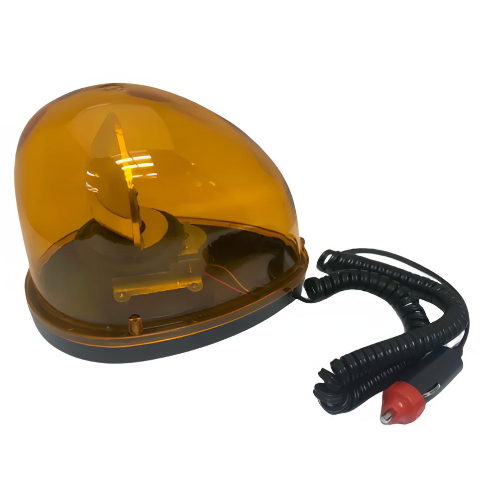 Trenz Revolving Magnetic Warning Light for Cars & Trucks Amber Color 12 or 24V