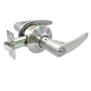 Yale Essential Satin Nickel Tubular Entrance Door Knob Lever Set VL4447 US15