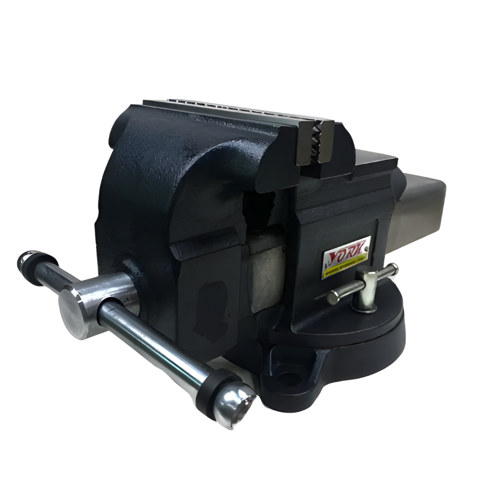 York Heavy Duty Channel Steel Swivel Bench Vise w/ Anvil 8 inches