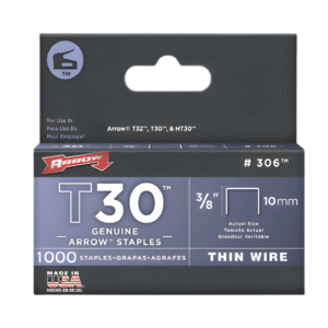 Arrow T30 Staples 3/8  or 10mm (1,000 pcs.)