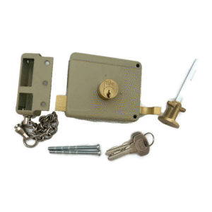 Yale Heavy Duty Khaki Colored Rim Lock (Left)