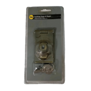 Yale Antique Brass Hasp & Staple with Lock 3 inches V0095 3 US5