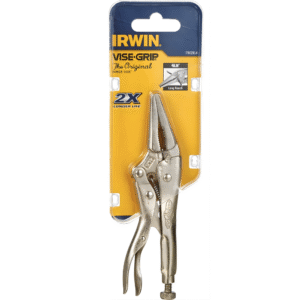 Irwin Vise-Grip Long Nose Locking Pliers with Wire Cutter 4 inches 4LN