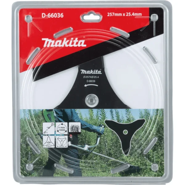 manual d 66036 3t brush cutter blade 257mm makita dual original imagpgss3vhhg8ny