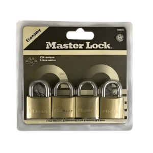 4 pc. Master Lock Keyed Alike Solid Brass Padlock 30mm 1901Q