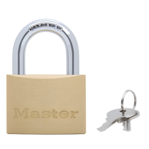 Master Lock 60mm Hardened Solid Brass Padlock 60mm 1904D