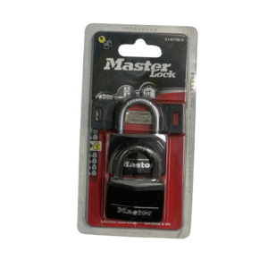 Master Lock 2pcs Solid Aluminum Body Padlock with Black Vinyl Cover 9140TBLK