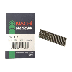 Nachi 10 pc. High Speed Steel Drill Bit 1.5mm Made in Singapore