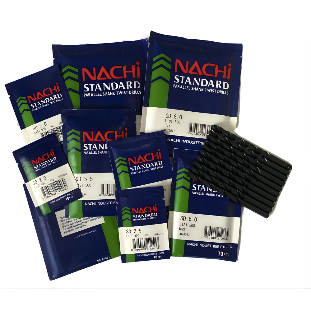 Nachi 10 pcs. High Speed Steel Drill Bit Made in Singapore (Assorted Sizes)