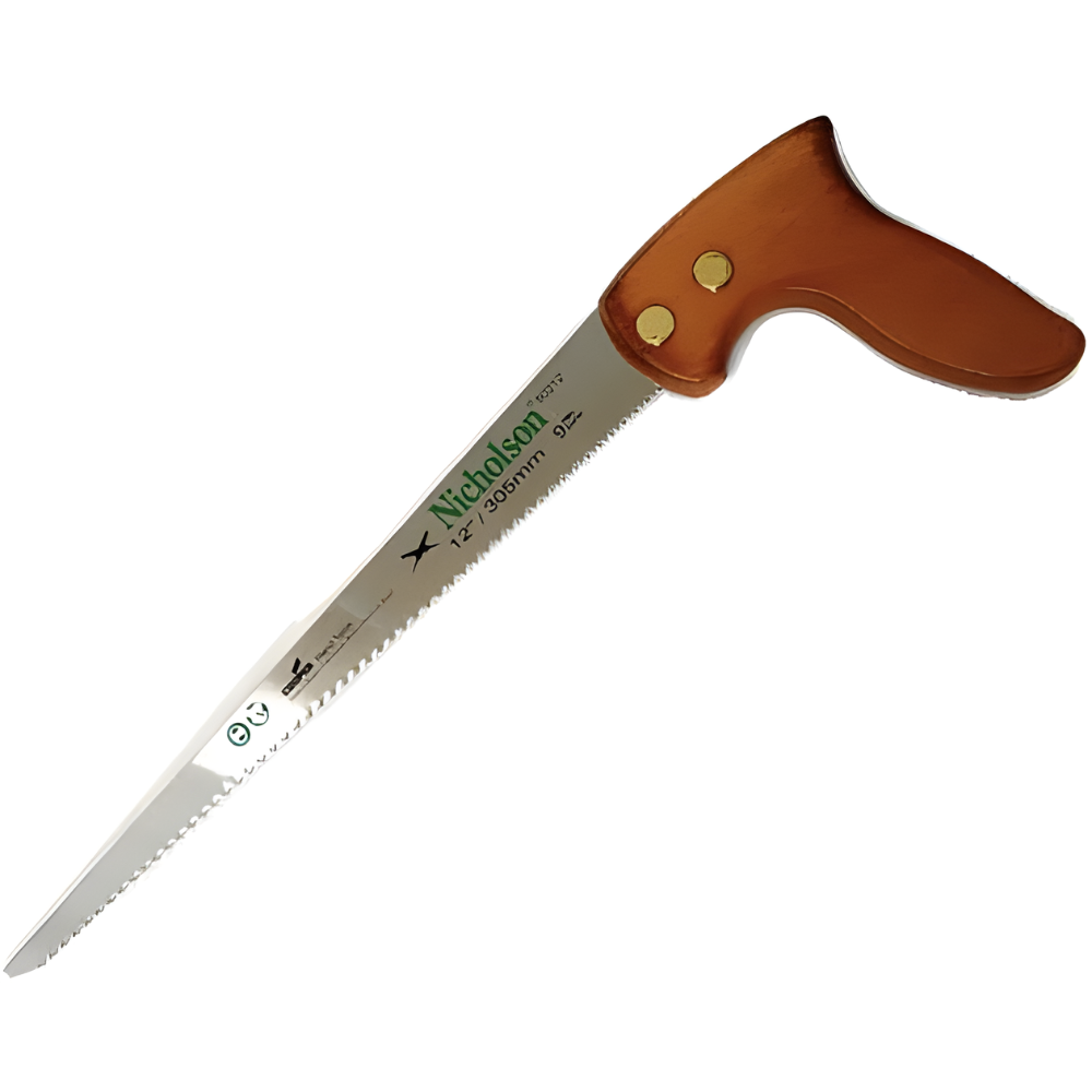 Nicholson Compass Handsaw 12" 9TPI Model: H80212  Made in Brazil