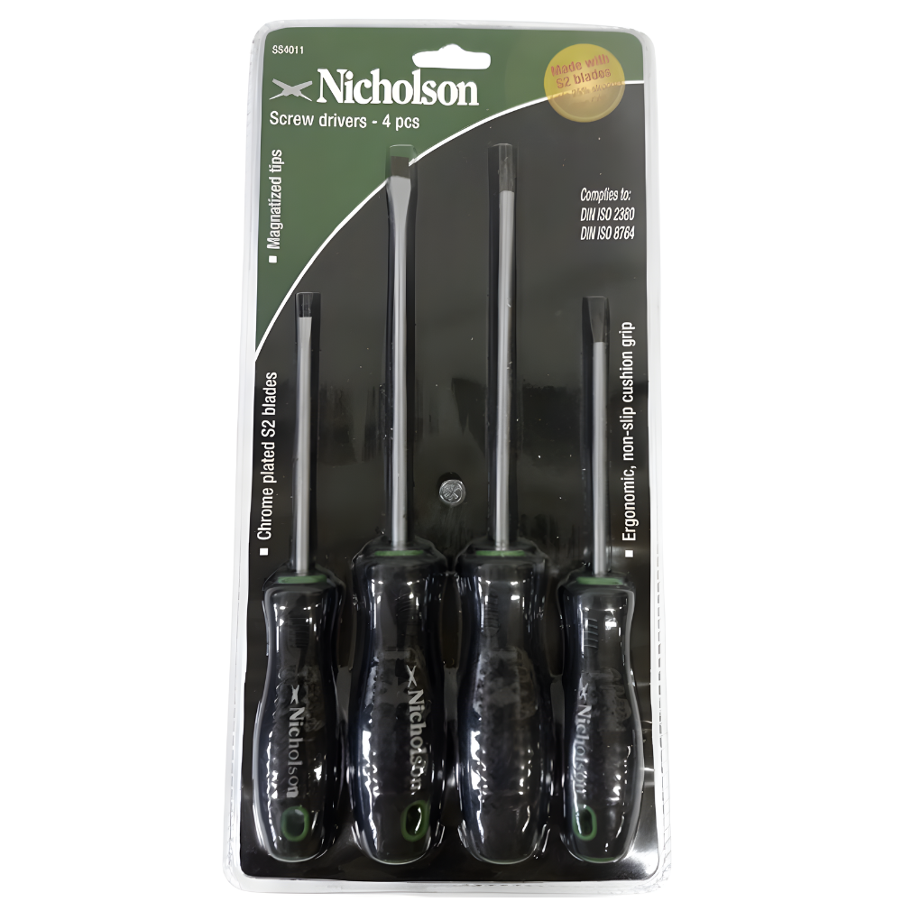 Nicholson 4pc. Screwdriver Set Model: SS4011