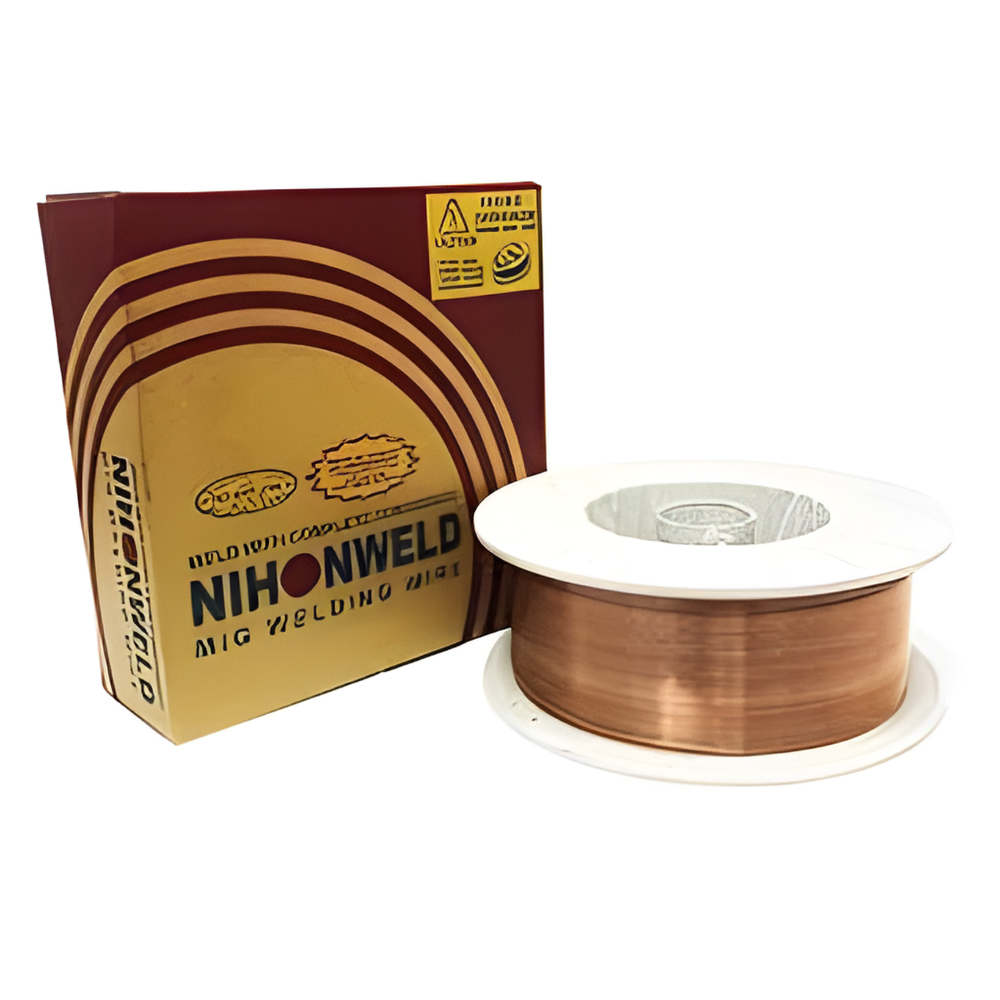 Nihonweld NM-70S-6 Mig Welding Wire for Carbon Mild Steel 0.8mm or 1/32  (15kg.)