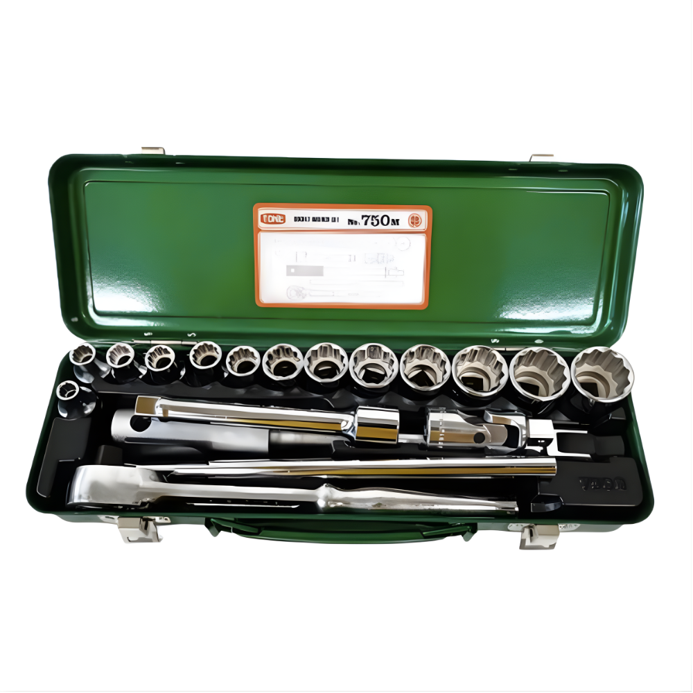 Tone 26pc. 1/2" Dr. 12pts 8-27mm Socket Wrench Set No. 750M Made in Japan