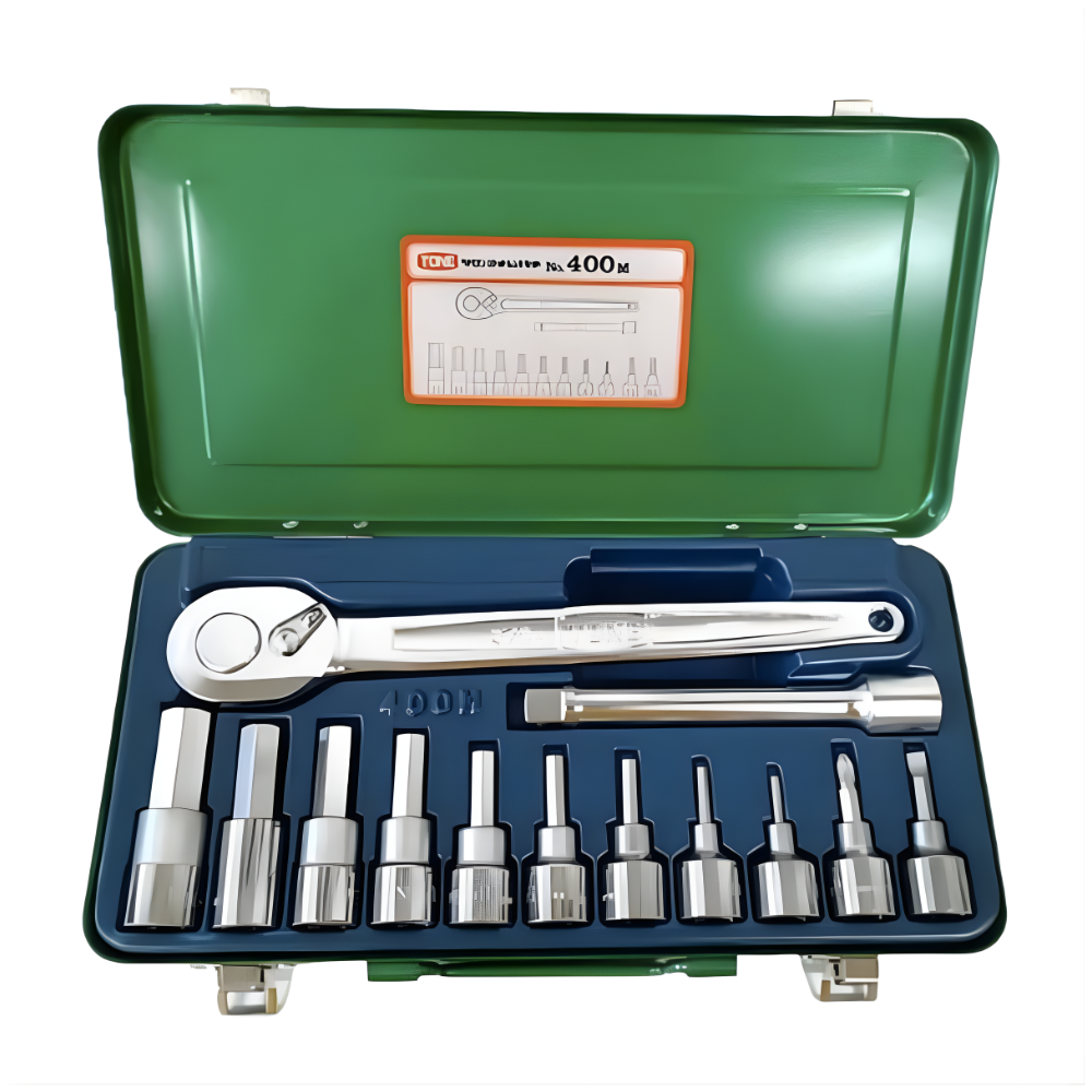 Tone 13pc. 1/2" Dr. Hex Socket Wrench Set No. 400M