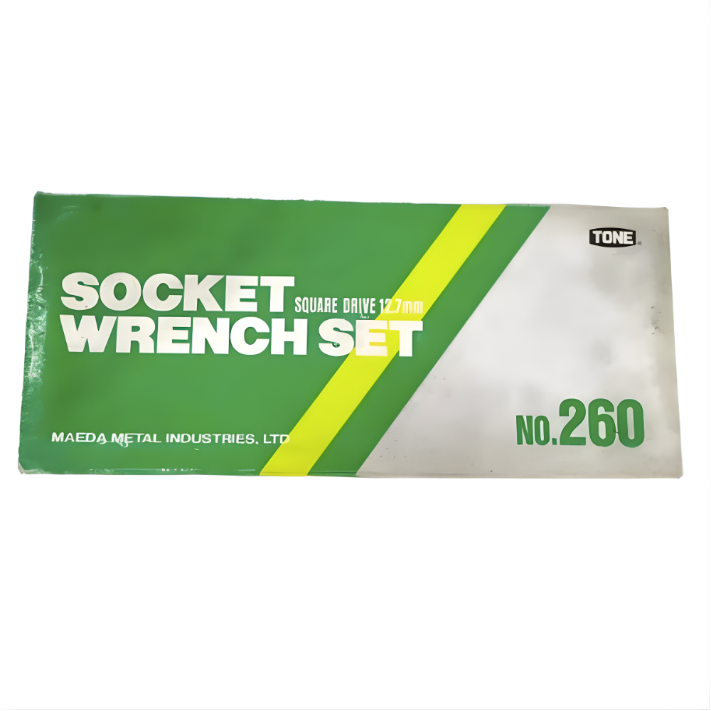 Tone 20pc. 1/2" 12pts. Dr. Socket Wrench set 7/16- 1-1/4" No. 260 - Image 3
