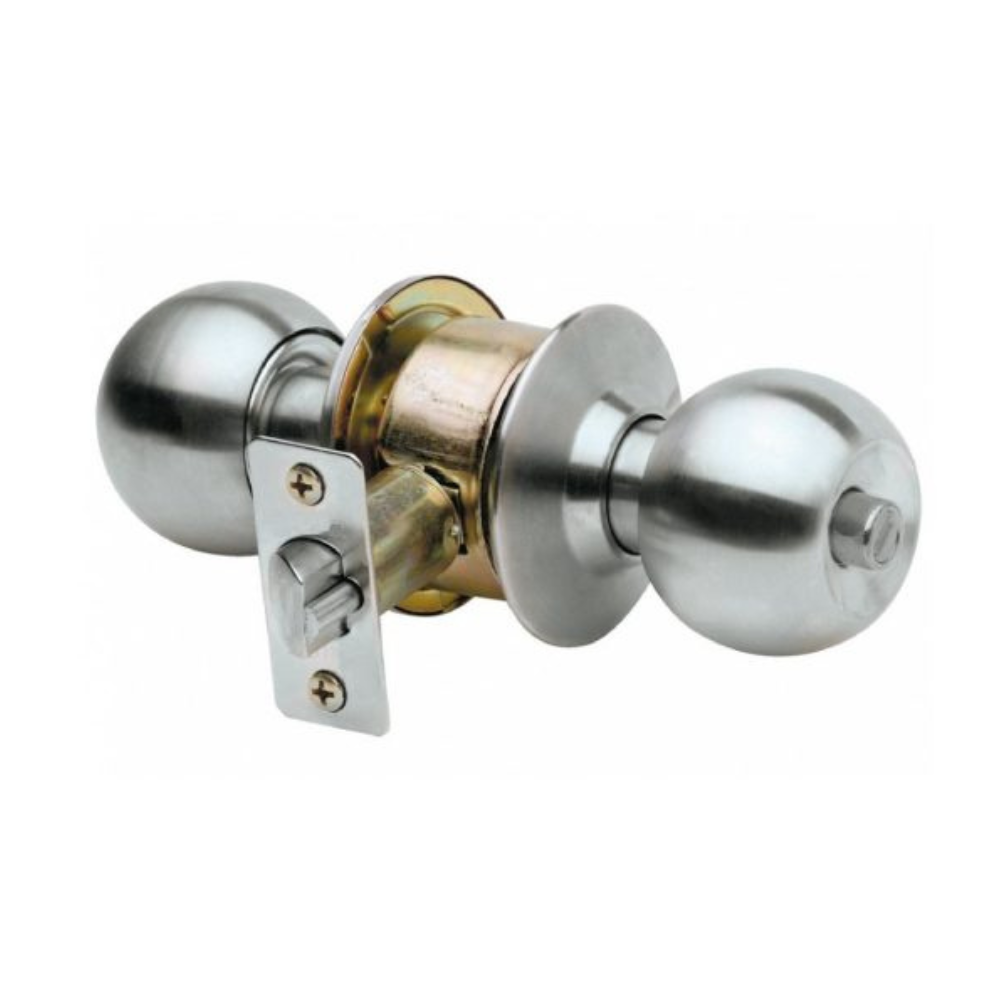 Yale Satin Finish Bathroom Door Knob Lockset VCA5122 US32D