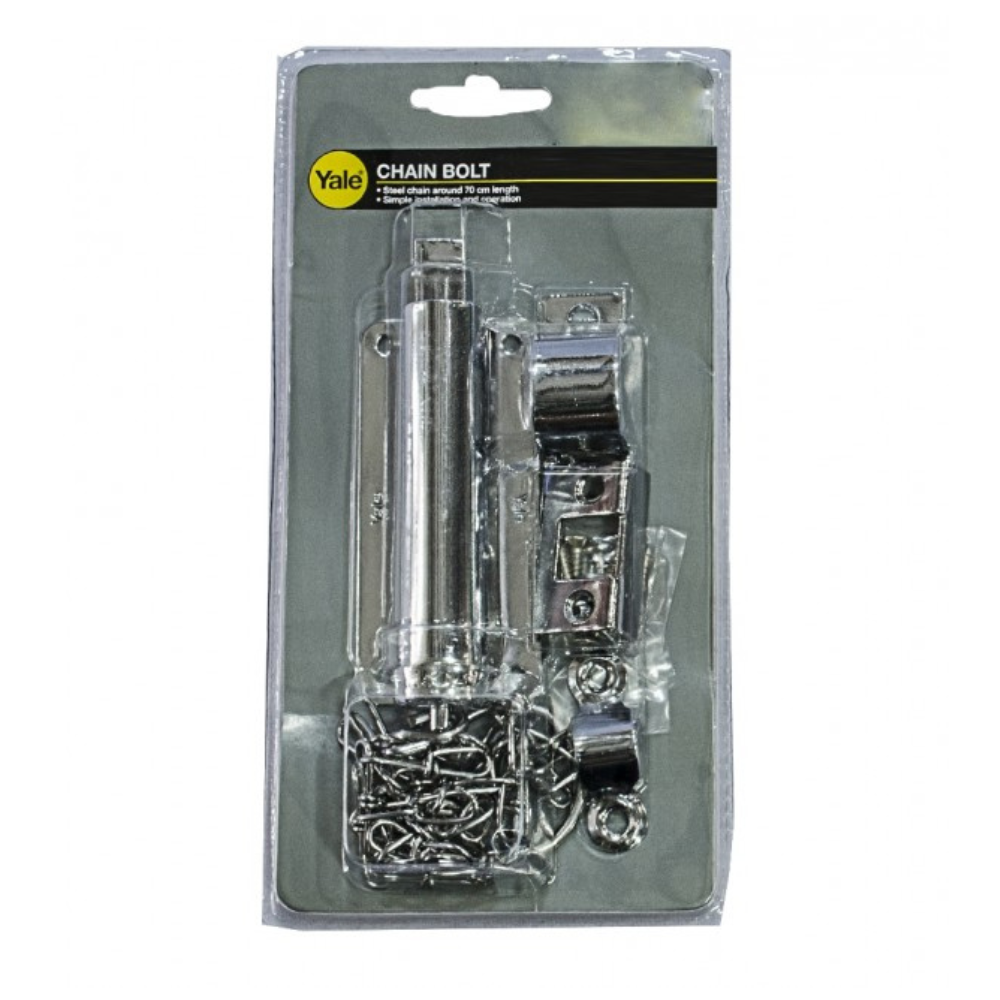 Yale Chain Bolt 4 inches – Chrome V1032 US26