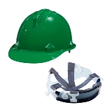 Blue Eagle Safety Helmet Hard Hat with Chin Strap HC32 White Blue Yello Green 2