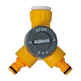 Hozelock Dual Hose Tap Connector 12 and 34BSP 2155 1