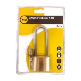 Yale Long Shackle Solid Brass Padlock Size 30 40 50 60mm 1