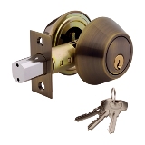 Yale Satin Finish Double Cylinder Dead Bolt V8121 Silver or Antique Brass 2